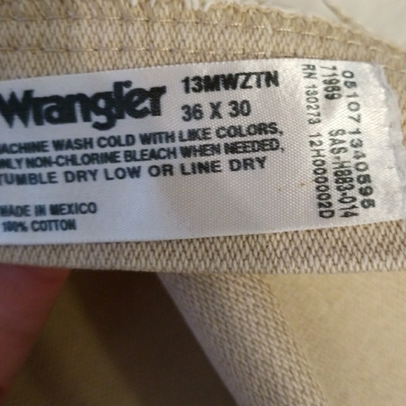 Men's Wranglers 13MWZTN 36x30 - Picture 3 of 3